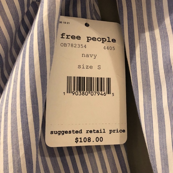 Free People off the shoulder top sz S NWT - Picture 2 of 3